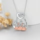thumbnail image 2 of Collar mamá dos hijas corazón plata 925, 2 of 2