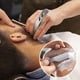 thumbnail image 3 of Kit de cuidado de barba premium para hombres, incluye una navaja de afeitar profesional de filo recto, plantilla transparente para peinar la barba, peine antiestático para barba,, 3 of 8