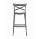 thumbnail image 4 of Piso Taburete Silla alta bar cocina Danessa 75cm Gris Oscuro, 4 of 7