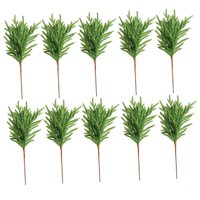 Magideal - 10 Ramas De Pino Navideñas, Púas De Pino, Decoración Para El Hogar Y El Jardín, Ramas De Pino Artificiales Para Estantes De Pared De Patio, Estilo