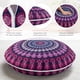 thumbnail image 2 of Almohada de suelo redonda Codi de espuma viscoelástica de 32 cm con forma de orquídea morada, 2 of 9