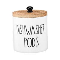 Magideal - Contenedor Para Cápsulas De Detergente Organizador De Lavandería Recipiente Para Polvo Cubo Versátil De Madera Adecuado Para Cosméticos Y Artículos De Blanco