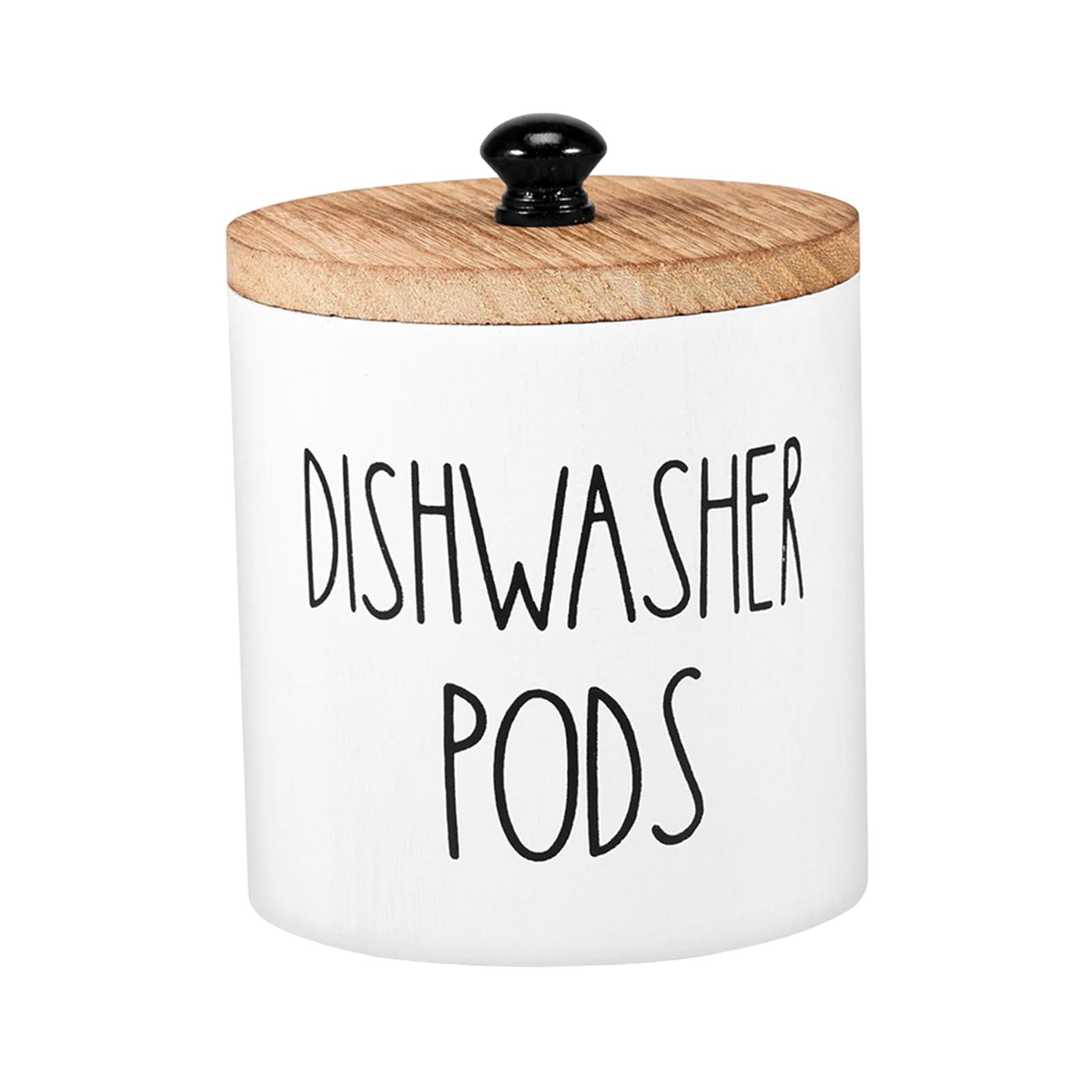 Magideal - Contenedor Para Cápsulas De Detergente Organizador De Lavandería Recipiente Para Polvo Cubo Versátil De Madera Adecuado Para Cosméticos Y Artículos De Blanco