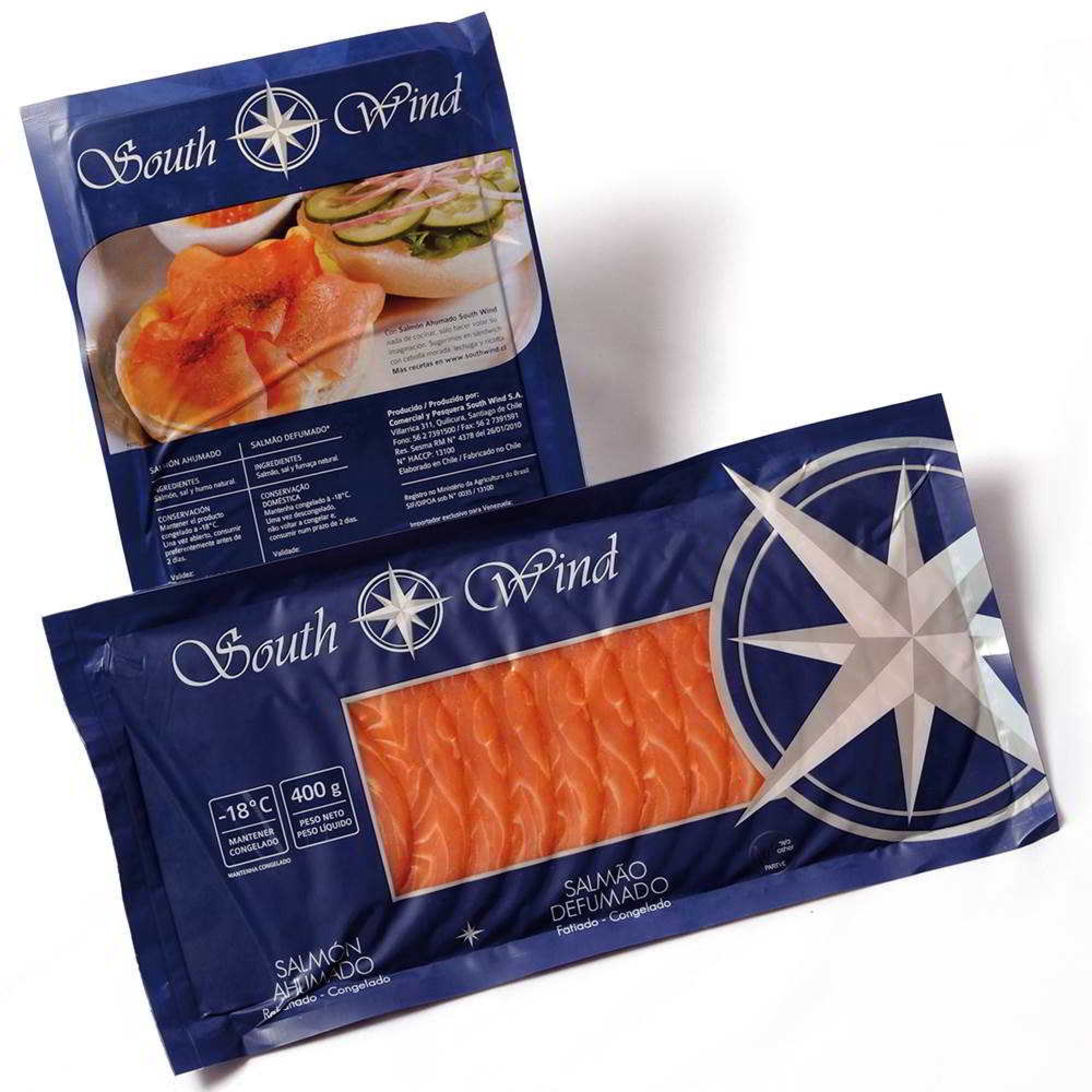 Salmón Ahumado En Láminas 400 g South Wind