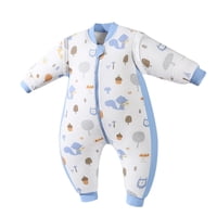 Kivara - Saquito De Dormir Bebe Pijama Con Pie Tog 1.5 Saco Dormir Azul S