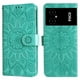 thumbnail image 1 of Funda tipo cartera FOXDOCK para Xiaomi Poco M5 4G , diseño girasol en relieve, cuero PU, cierre magnético, soporte y tarjetero, 1 of 5