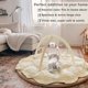 thumbnail image 4 of Baby Play Gym Mallify 5 en 1, gruesa y de felpa, con 6 juguetes, crema, 4 of 6