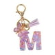 thumbnail image 4 of Llavero Alfabeto inglés Llavero Llavero con colgante de mariposa Regalo creativo para llavero Mochila Bolso Decoración Llavero de moda lindo , M M, 4 of 5