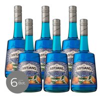Pack X 6 Licor De Curacao Mitjans Mitjans 750 Cc