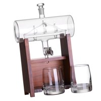 Bothyi - Decantador De Whisky Bourbon, Jarra De Cristal, Decoración Náutica Para Licor De Vino Y Whisky