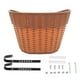 thumbnail image 4 of Cesta para bicicleta Portaequipajes para bicicleta Cesta delantera para bicicleta Cesta de almacenamiento para acampar al aire libre , MARRÓN marrón, 4 of 5