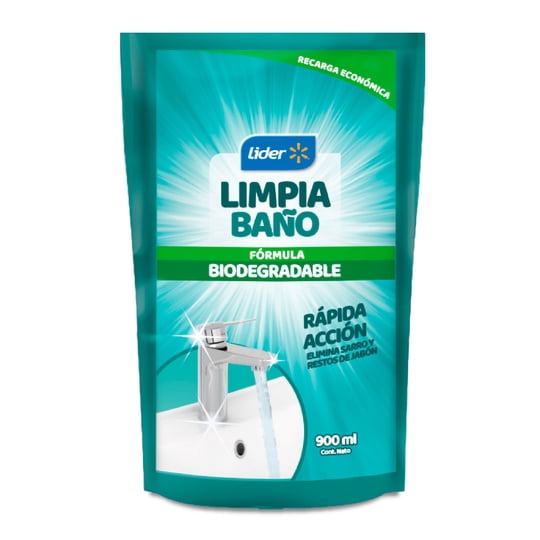 Limpia Baños Biodegradable Líquido Doypack 900 ml Lider