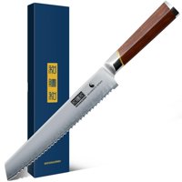 Cuchillo Para Pan Hoshanho Professional Japonés De 20 Cm De Alto Carbono