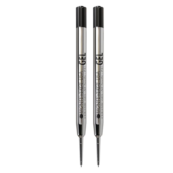 Recarga de Gel Monteverde para Parker Extra Fina Negra - Pack de 2
