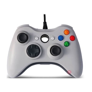 Tecnolab - Joystick Xbox 360 Con Vibración Cable Color Blanco - Ps