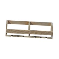 Magideal - Botellero En Miniatura Para Casa De Muñecas, 1/16, 1/12, Accesorios Para Bar, Mini Escena De Casa, Adorno De Muebles, Soporte De Vidrio En Miniatura Color De La Madera