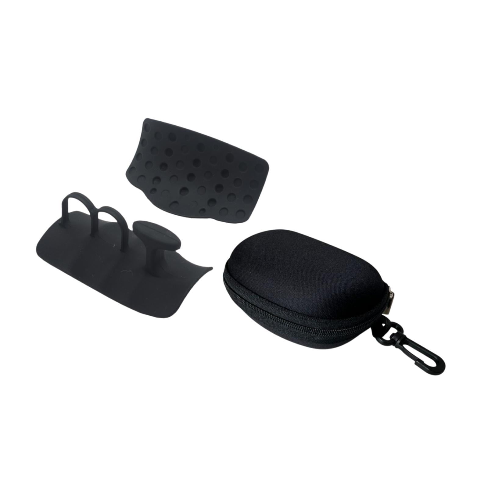 Magideal - 1 Par De Agarres De Levantamiento De Pesas Protector De Mano Ergonómica Empuñaduras Barra De Barra Para Almohadillas Para El Culturismo Pesado Pesado Negro