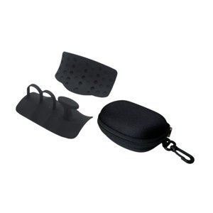 Magideal - 1 Par De Agarres De Levantamiento De Pesas Protector De Mano Ergonómica Empuñaduras Barra De Barra Para Almohadillas Para El Culturismo Pesado Pesado Negro