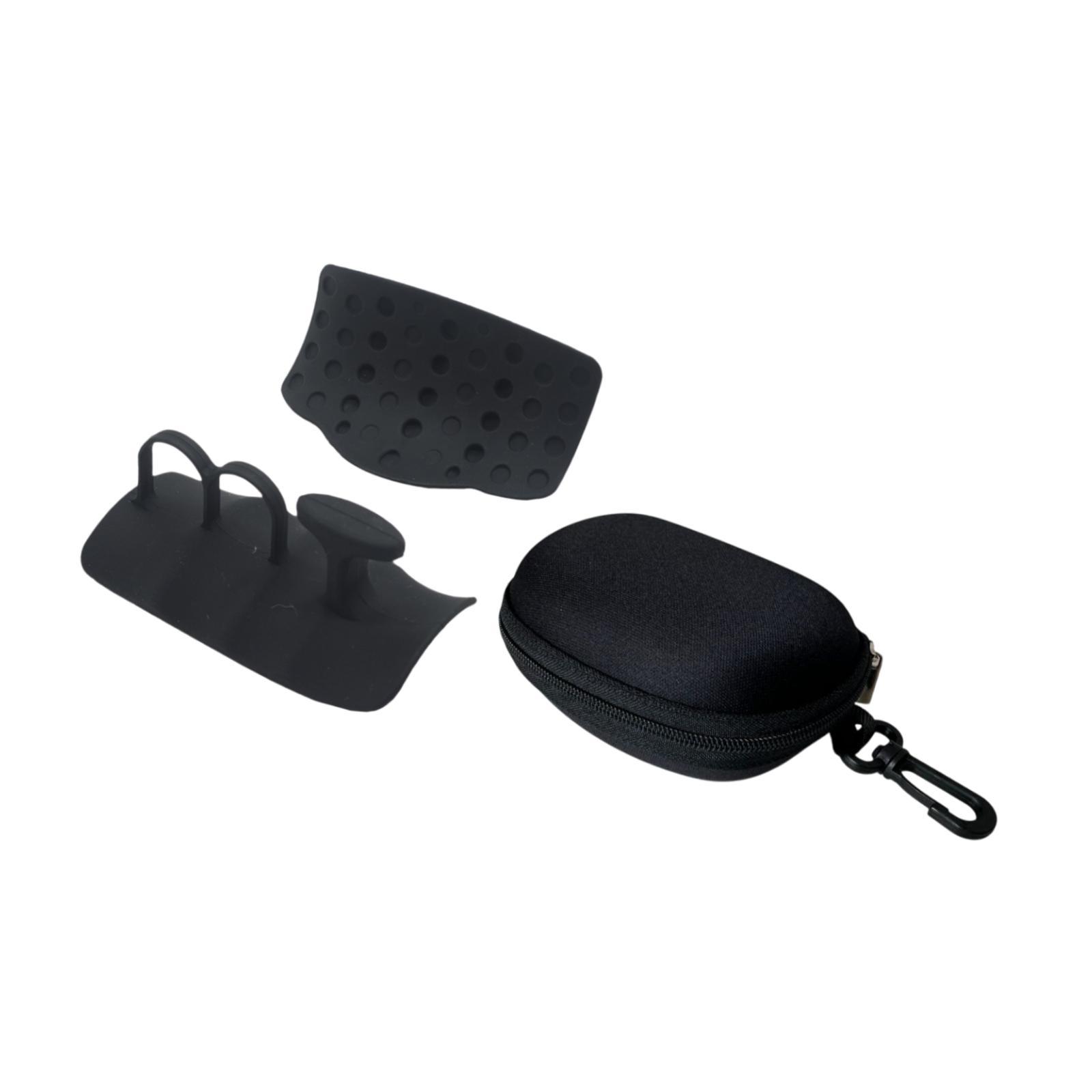 Magideal - 1 Par De Agarres De Levantamiento De Pesas Protector De Mano Ergonómica Empuñaduras Barra De Barra Para Almohadillas Para El Culturismo Pesado Pesado Negro