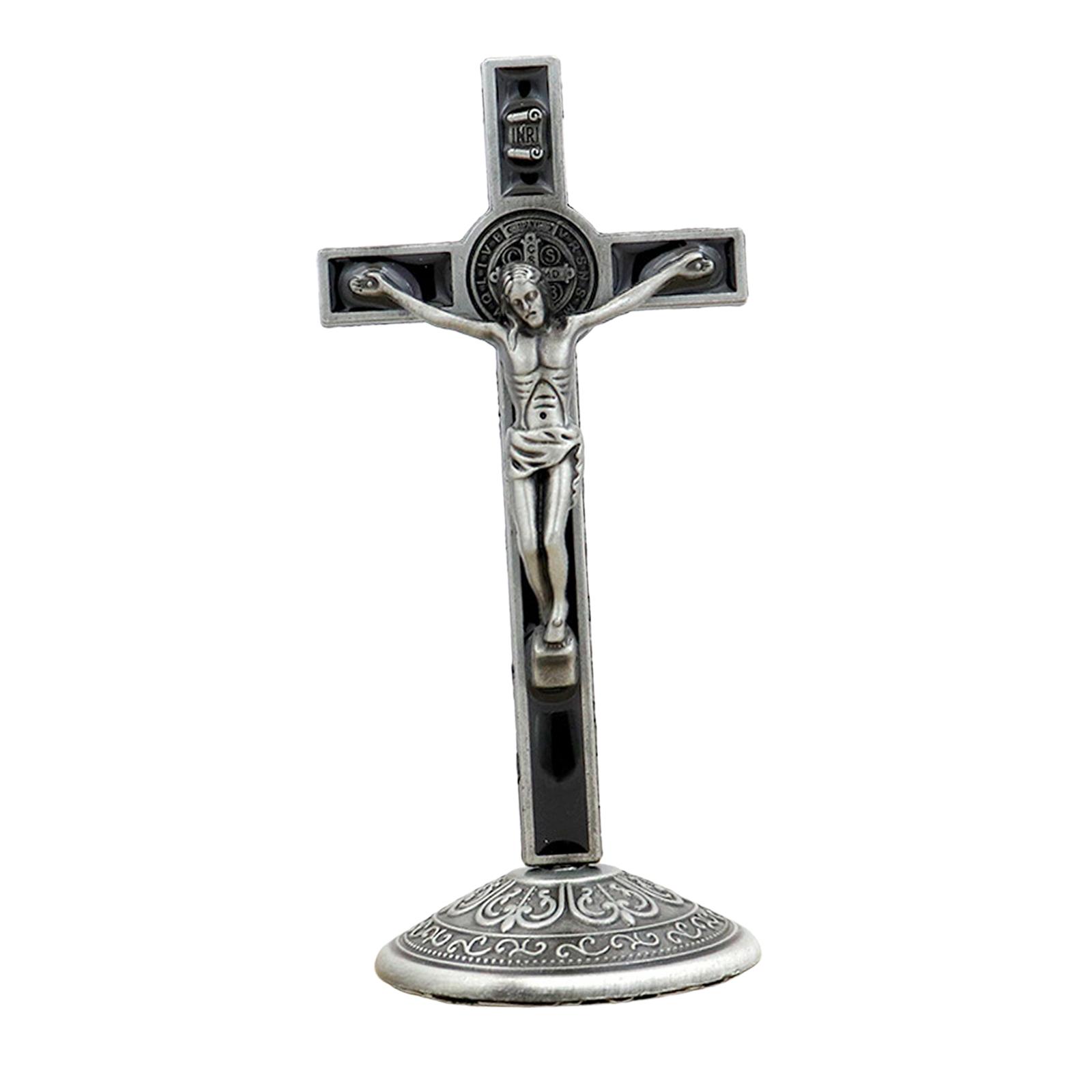 Bothyi - Estatuilla De Crucifijo Estatua De Jesús Para Decoración Cristiana Decoración De Mesa Decoración Para El Hogar Estilo B