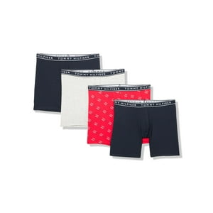 Calzoncillos Tipo Bóxer Tommy Hilfiger De Algodón Elástico Para Hombre, Paquete De 4