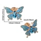 thumbnail image 2 of Perillas Para Gabinete Con Pedrería Mariposa Azul 4 Piezas, 2 of 6