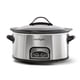 thumbnail image 1 of Olla de cocción lenta Crock-Pot programable de 6 cuartos con temporizador, acero inoxidable, 1 of 5