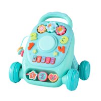 Magideal - Juguete De Empuje Para Bebé, Juguete Musical, Regalo De Cumpleaños Con Ruedas Para Niño Y Niña, Centro De Actividades Musicales Interactivo, , Verde