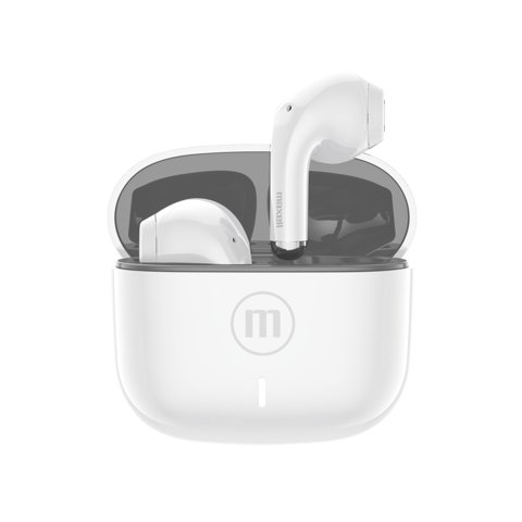 Audífonos Bluetooth Inalámbricos Maxell Elio 12 Horas Blanco