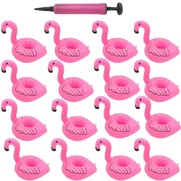 Soporte inflable para bebidas BoboFly Flamingos para fiesta en la piscina (16)