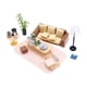 thumbnail image 4 of Juego De Muebles Para Casa De Muñecas, Juego De Mesa En Miniatura, Silla, Lámpara De Pie, 4 of 5