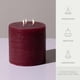 thumbnail image 3 of Pillar Candles Bask jaspeado, sin perfume, color burdeos, 15 cm, 3 mechas, 3 of 6