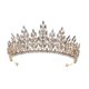 thumbnail image 4 of Tiara De Boda, Dije, Regalo, Pinza Para El Pelo, Diadema Para Cumplea?os, Graduación, Ni?as, Estilo A, Dorado, 4 of 5