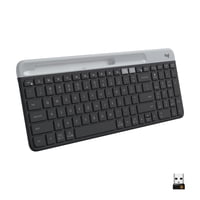 Teclado Logitech K585, Delgado, Inalámbrico, Multidispositivo, Grafito