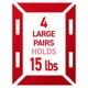 thumbnail image 3 of Tiras para colgar cuadros Command Large, 7 kg, 40 pares, negras, 3 of 9