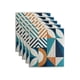 thumbnail image 1 of Paquete de 5 paños de cocina | Paños de cocina suecos geométricos | Paños de esponja de celulosa | Toallas de papel reutilizables y lavables | Toallas de limpieza doméstica biodegradables y sin olor, 1 of 5