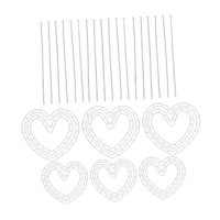 Bothyi - Marco De Corona De Flores, Soporte Para Arreglos Florales Para San Valentín, Cumpleaños De Primavera, 6 Corazones Pequeños Y Grandes