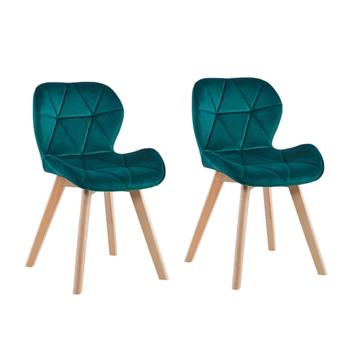 Habita2 Chile - Set 2 Sillas Velvet Verde