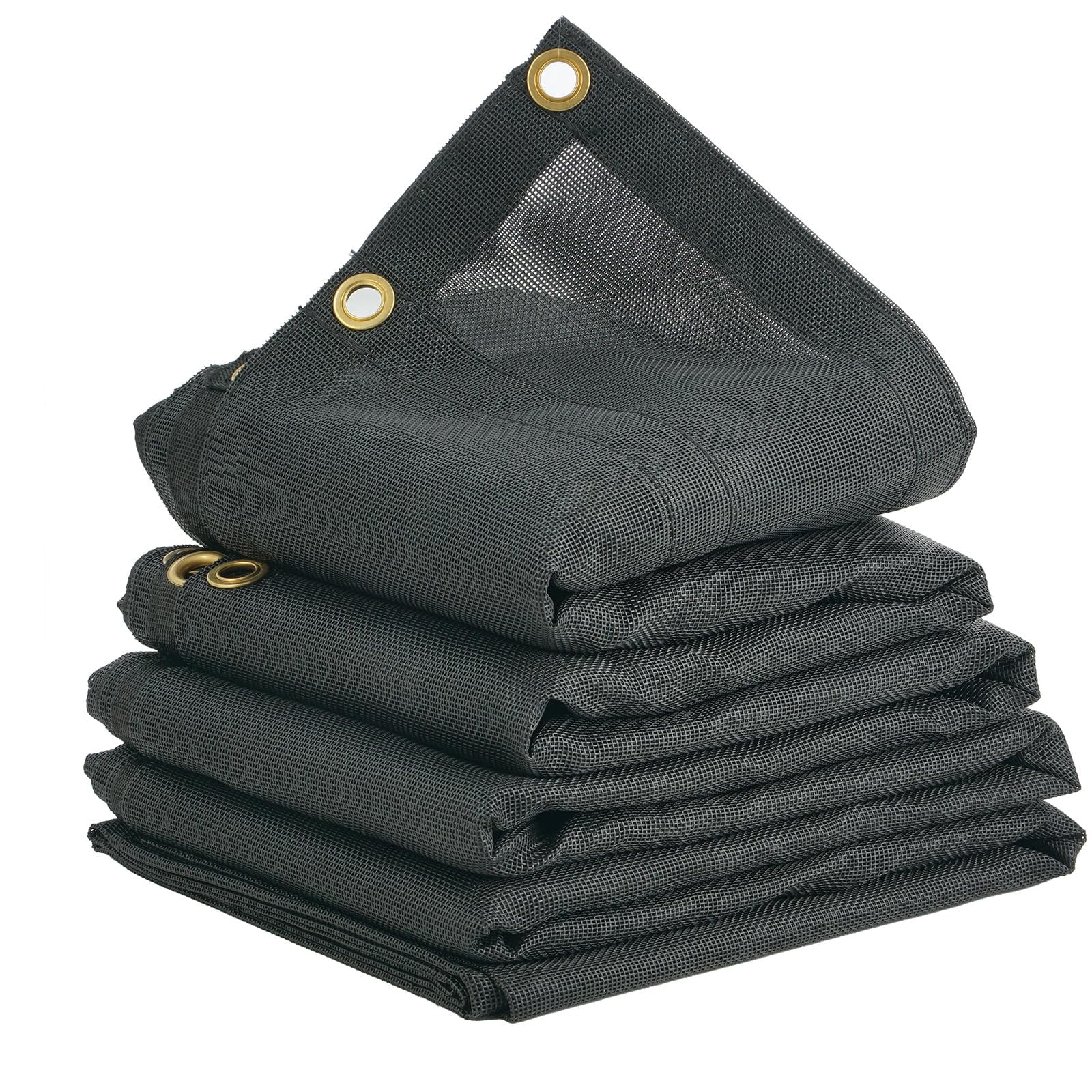 Lona De Malla Vevor Para Camión Volquete, 1,8 X 4,2 M, Cubierta Resistente Recubierta De Pvc Negro Con Doble Bolsillo De 14 Cm (5,5")