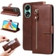 thumbnail image 4 of Funda con Cremallera para OPPO A78 4G, Carcasa Cartera de Cuero PU con Soporte y Tarjetero, 4 of 6
