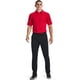 thumbnail image 3 of Polo de golf Under Armour Tech para hombre, color rojo y grafito, talla XL, 3 of 5