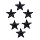 thumbnail image 4 of 6 Piezas De Parches De Estrellas De Diamantes De Imitación Para Planchar En Coser Apliques De Parche Negro, 4 of 5