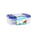 thumbnail image 1 of Set De Contenedor Freezer Rectangular 960ML Polipropileno 2 Piezas Transparente, 1 of 1