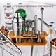 thumbnail image 2 of Set de coctelera KITESSENSU para camareros con soporte plateado, 2 of 8