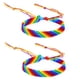 thumbnail image 1 of Pulsera de la amistad trenzada de arcoíris para hombre y mujer, 2 unidades, ajustable, para gays y lesbianas., 1 of 6