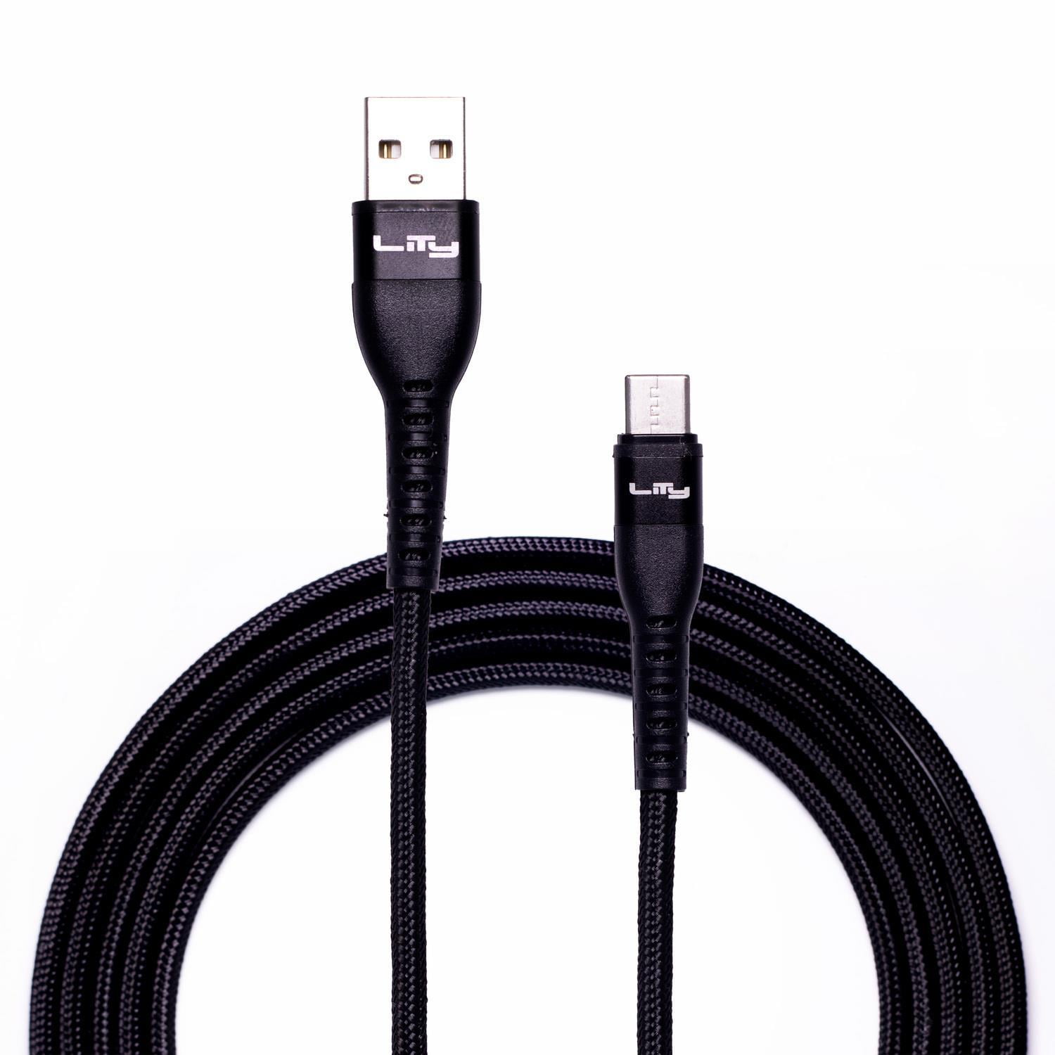 Cable Usb-a A Usb-c 60w/3a 2 Metros Negro C11p Lity