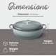 thumbnail image 2 of Olla Holandesa Segretto Cookware 7 L Gris Oscuro, 2 of 7