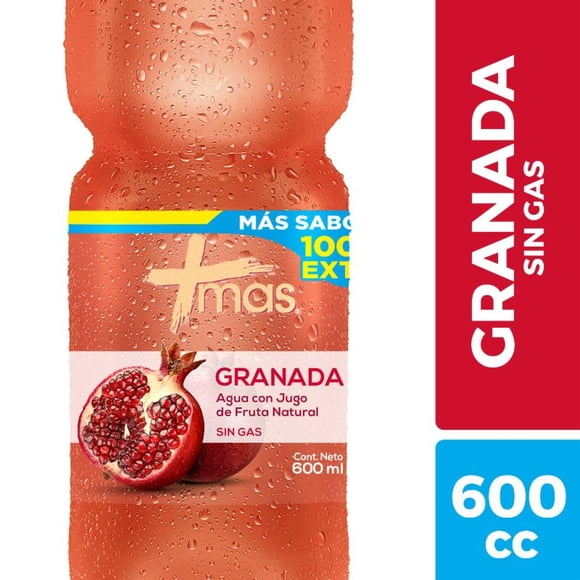 Agua Saborizada Granada Sin Gas Botella, 600 ml