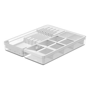 Ou - Organizador De Cuchillo Y Cubiertos Clear Blanco