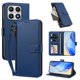thumbnail image 2 of Funda con Billetera para [Xiaomi 17] con Bolsillo Zipper y Tarjetero Azul, 2 of 6
